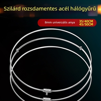 Rozsdamentes acél hálófej, hordozható és összecsukható, horgászfelszerelés Hongliang Fishing Tackle