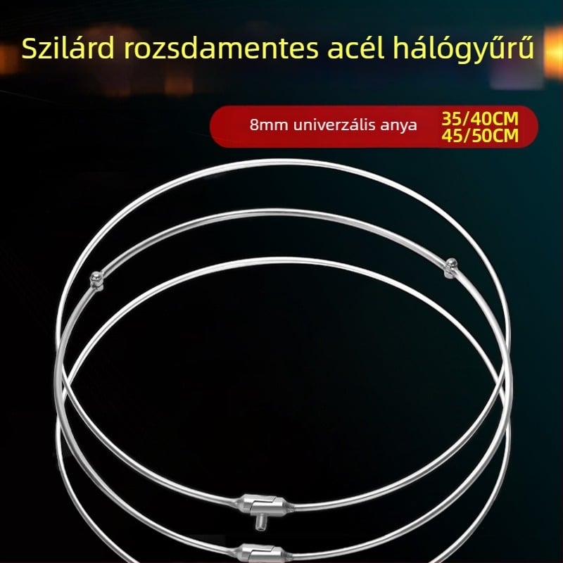 Rozsdamentes acél hálófej, hordozható és összecsukható, horgászfelszerelés Hongliang Fishing Tackle