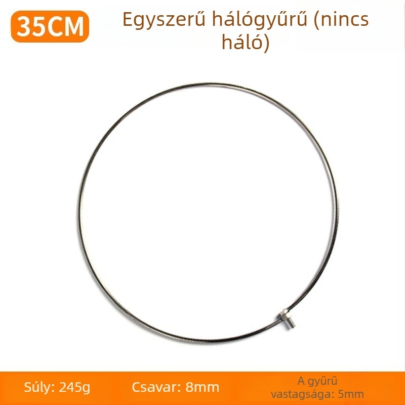 Rozsdamentes acél hálófej, hordozható és összecsukható, horgászfelszerelés Hongliang Fishing Tackle