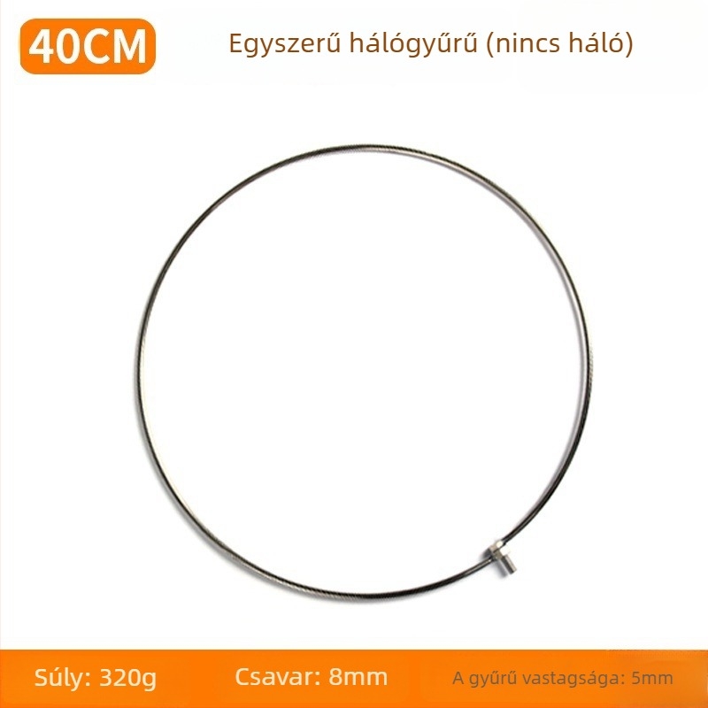 Rozsdamentes acél hálófej, hordozható és összecsukható, horgászfelszerelés Hongliang Fishing Tackle