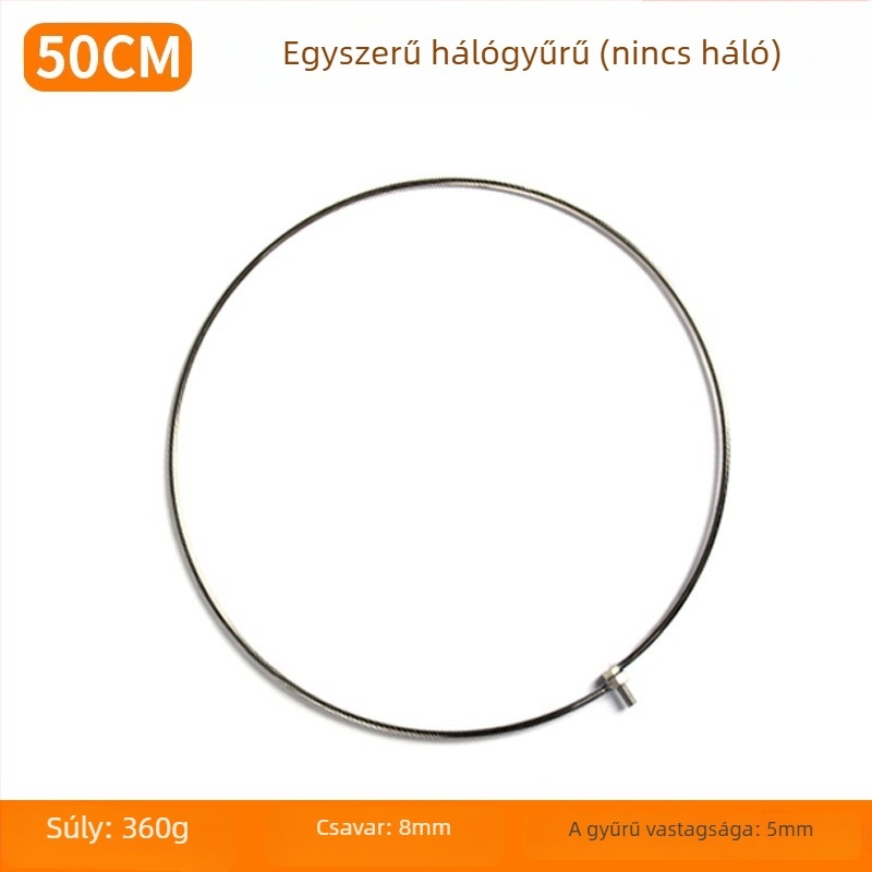 Rozsdamentes acél hálófej, hordozható és összecsukható, horgászfelszerelés Hongliang Fishing Tackle