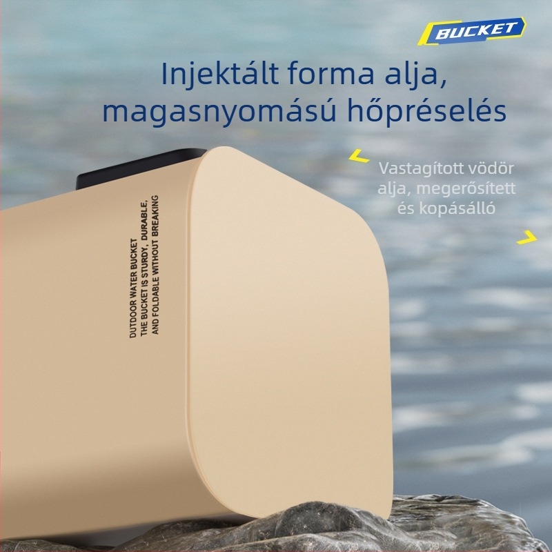 Összecsukható, multifunkcionális hordozható élőhalas vödör kulturéi horgászathoz (súly 0,3 kg)