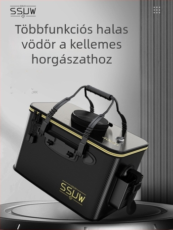 Összecsukható EVA horgász vödör élő halak számára