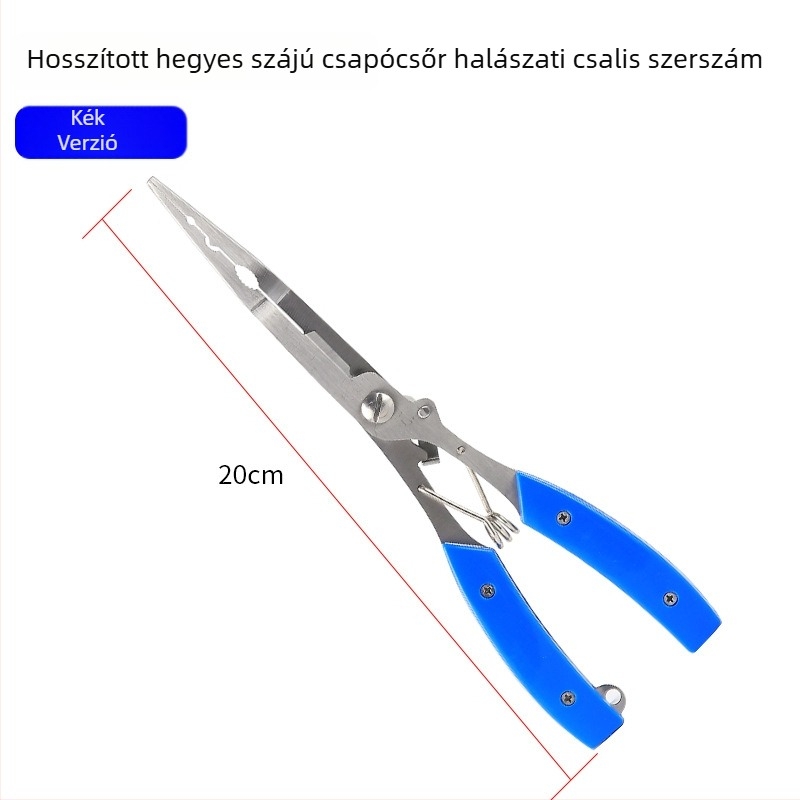 Huansheng rozsdamentes acél horgászolló görbített állkapoccsal a kampó eltávolítására