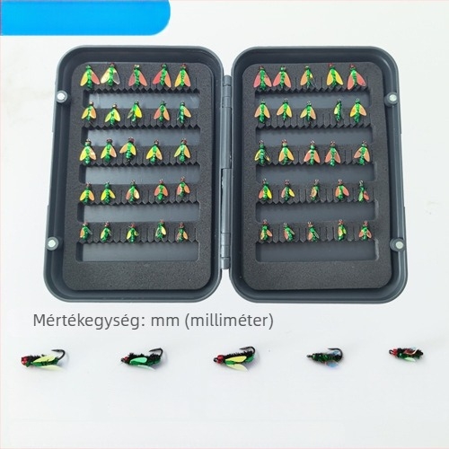 Burning Eagle biomimikus csalétek – biomimikus csalétek készlet fly fishinghez, legyek és szúnyogok utánzatával, vegyes horogkészlet egy dobozban