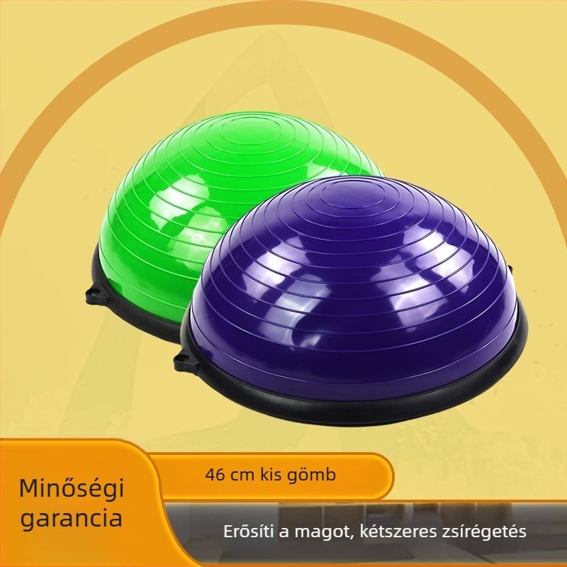 Jóga félgömbös egyensúlylabda — GYMBOPRO PVC, fitnesz felszerelés