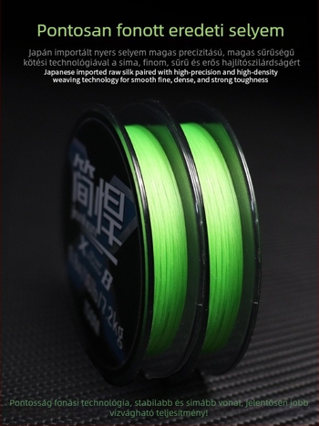 PE fonott fő zsinór X8, 150 m, magas szakítószilárdságú horgász zsinór