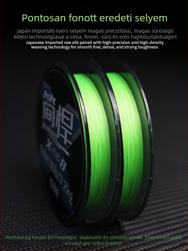 PE fonott fő zsinór X8, 150 m, magas szakítószilárdságú horgász zsinór