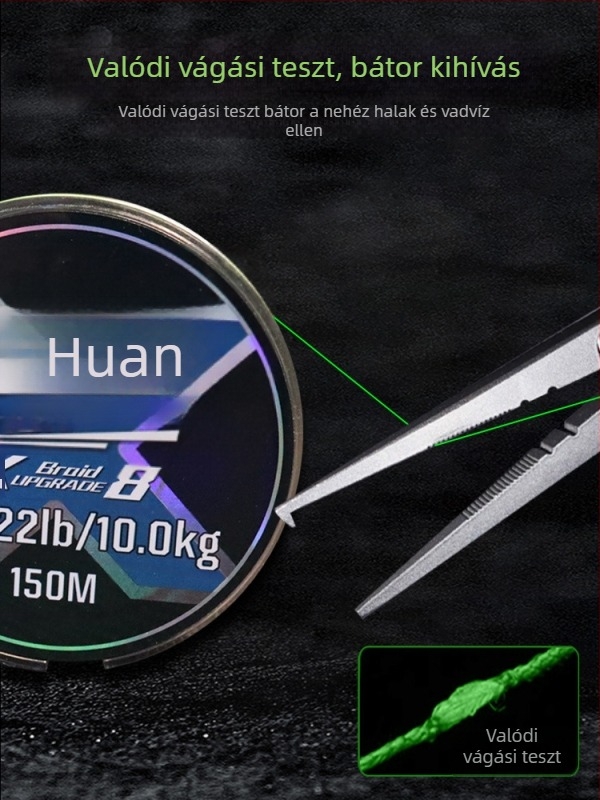 PE fonott fő zsinór X8, 150 m, magas szakítószilárdságú horgász zsinór