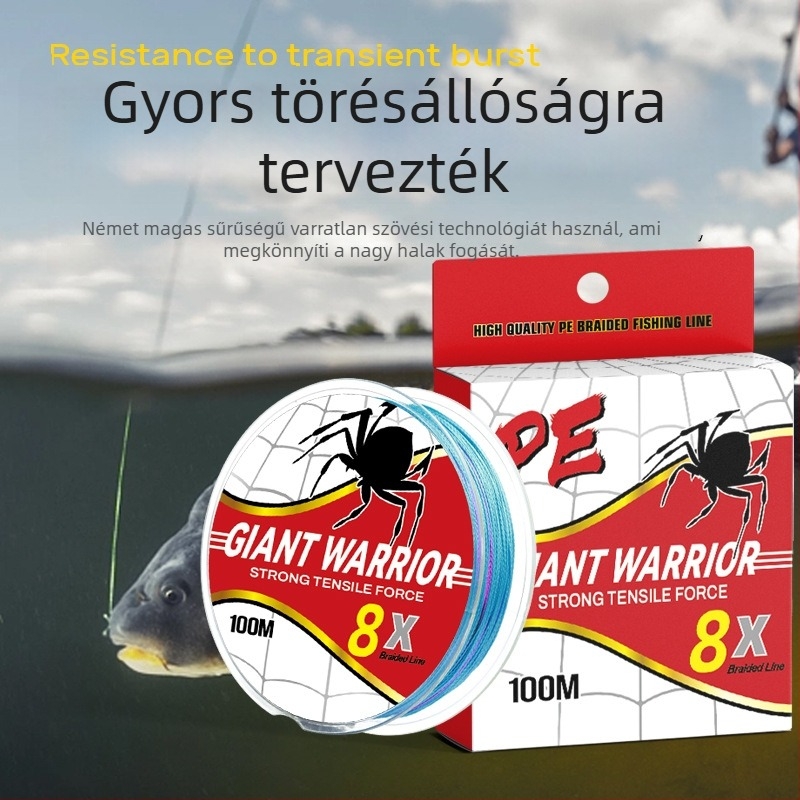 YUXIZI PE fő halászati damil, ultranagy szakítószilárdság, 100 m hosszú