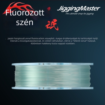 Jigging Master Sub-Line szénszálas horgász zsinór, rendkívül kopásálló, 6 darabos csomag