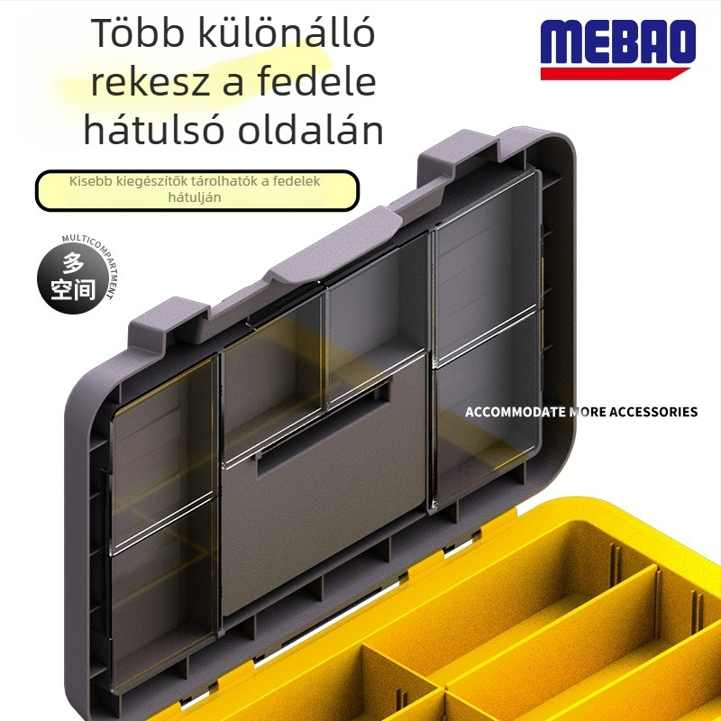 Mebao hordozható élőhalas vödör oxigénpumpával, kétszintes kialakítású, PP anyagból