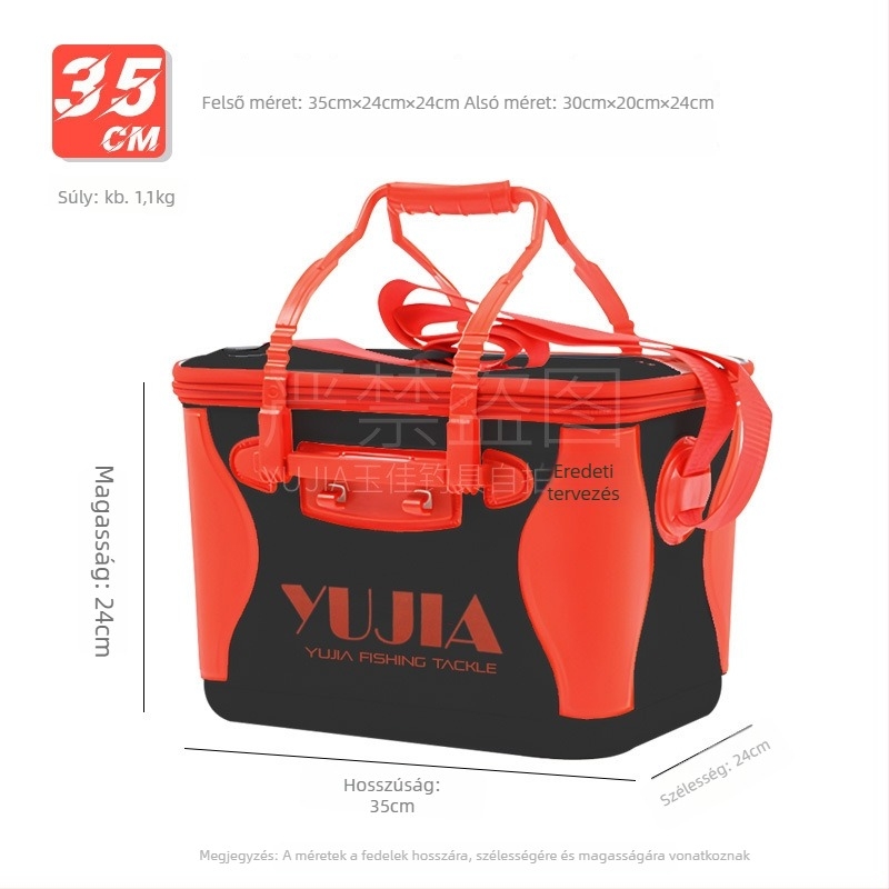 Jujia EVA tengeri horgászati tároló – vízálló, testreszabható, megvastagított és tartós; EVA anyag; számára csalira, damilra, bottokra és orsókra