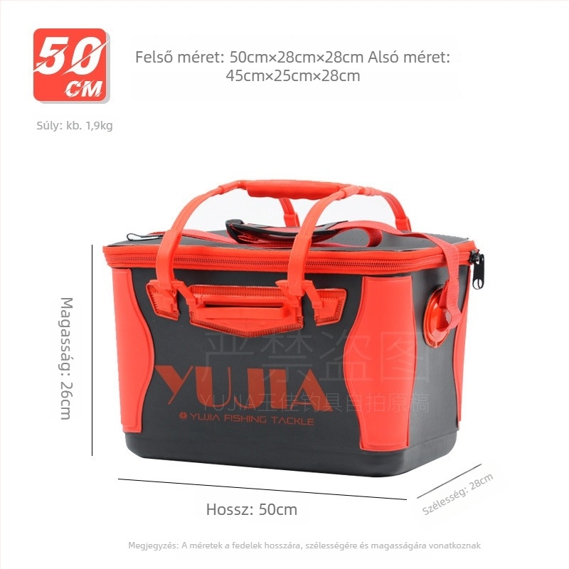 Jujia EVA tengeri horgászati tároló – vízálló, testreszabható, megvastagított és tartós; EVA anyag; számára csalira, damilra, bottokra és orsókra