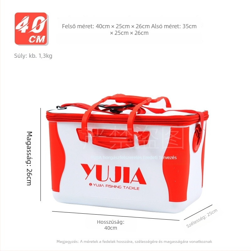 Jujia EVA tengeri horgászati tároló – vízálló, testreszabható, megvastagított és tartós; EVA anyag; számára csalira, damilra, bottokra és orsókra