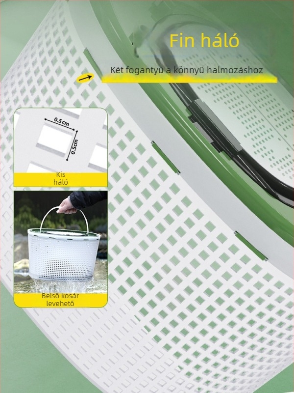 Élőhalas tartály folyóvízi horgászathoz - kétrétegű kialakítás, Source of Fishing, műanyag, Kína