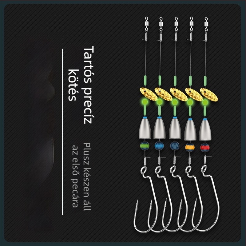 Texas rिग készlet – Gediron, No. 1 horogok tüskékkel, 500 darab