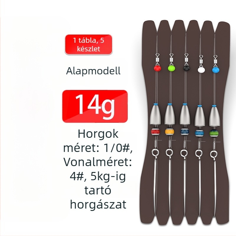 Texas rिग készlet – Gediron, No. 1 horogok tüskékkel, 500 darab