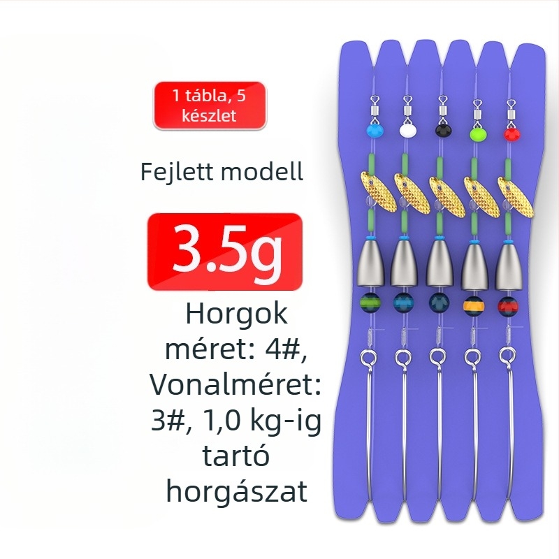 Texas rिग készlet – Gediron, No. 1 horogok tüskékkel, 500 darab