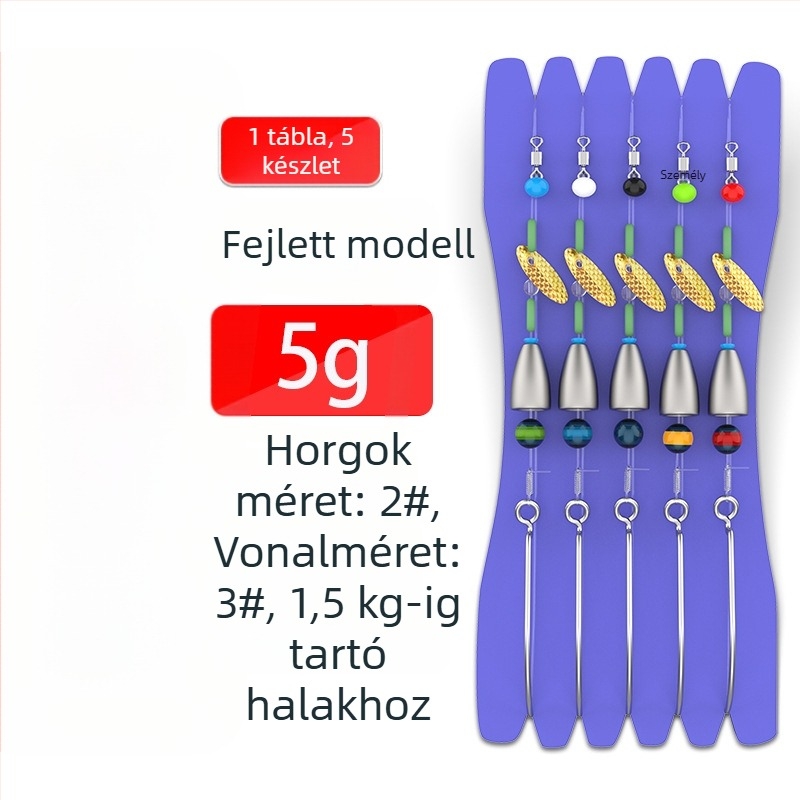 Texas rिग készlet – Gediron, No. 1 horogok tüskékkel, 500 darab