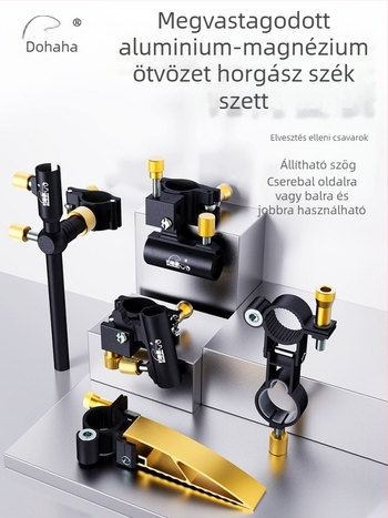 Kardhaló horgászszék kiegészítő készlet – alumínium-magnézium ötvözet, három részes készlet, elvesztés elleni csavarok, toronykeret, halvéd keret, csalihordó tálkeret