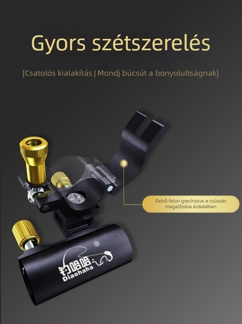 Kardhaló horgászszék kiegészítő készlet – alumínium-magnézium ötvözet, három részes készlet, elvesztés elleni csavarok, toronykeret, halvéd keret, csalihordó tálkeret