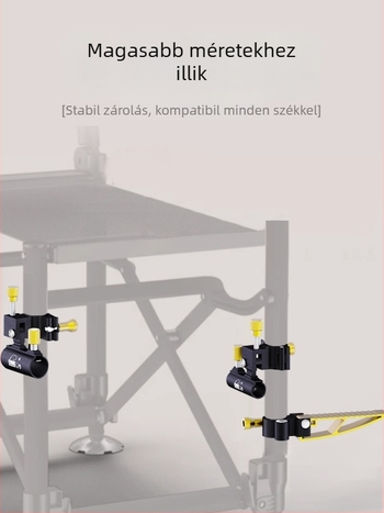 Kardhaló horgászszék kiegészítő készlet – alumínium-magnézium ötvözet, három részes készlet, elvesztés elleni csavarok, toronykeret, halvéd keret, csalihordó tálkeret