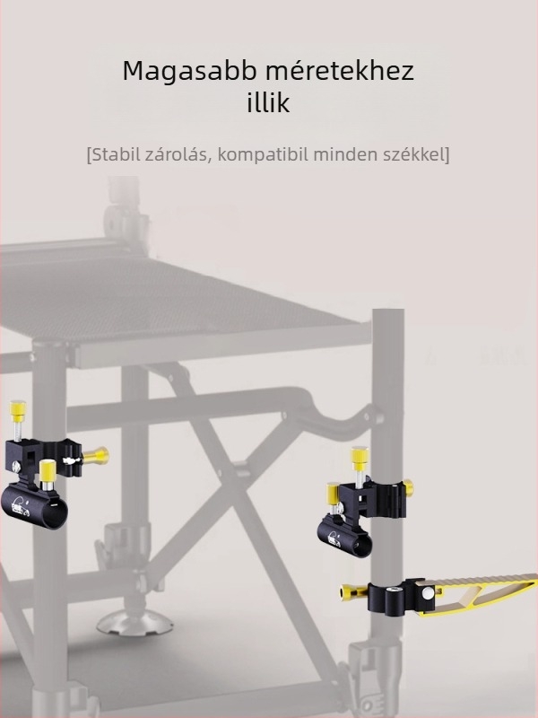 Kardhaló horgászszék kiegészítő készlet – alumínium-magnézium ötvözet, három részes készlet, elvesztés elleni csavarok, toronykeret, halvéd keret, csalihordó tálkeret