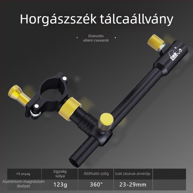 Kardhaló horgászszék kiegészítő készlet – alumínium-magnézium ötvözet, három részes készlet, elvesztés elleni csavarok, toronykeret, halvéd keret, csalihordó tálkeret