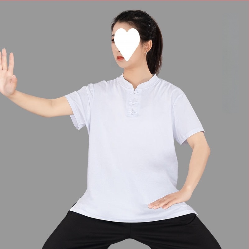 Női Tai Chi edzőruha, nyolcszekciós brokád minta, pamut anyagú, pamut bélés 91–95%