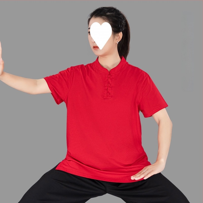 Női Tai Chi edzőruha, nyolcszekciós brokád minta, pamut anyagú, pamut bélés 91–95%