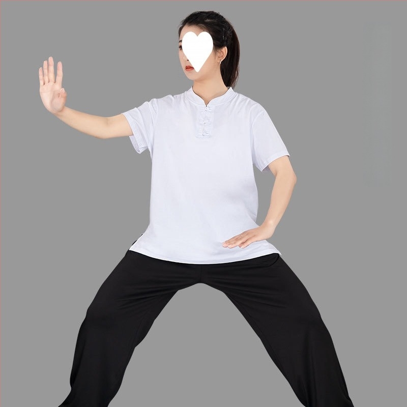 Női Tai Chi edzőruha, nyolcszekciós brokád minta, pamut anyagú, pamut bélés 91–95%