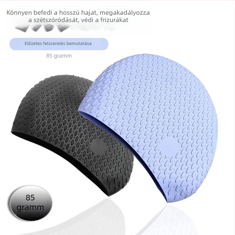Szilikon úszósapka, vízálló, felnőtteknek, magas rugalmasságú