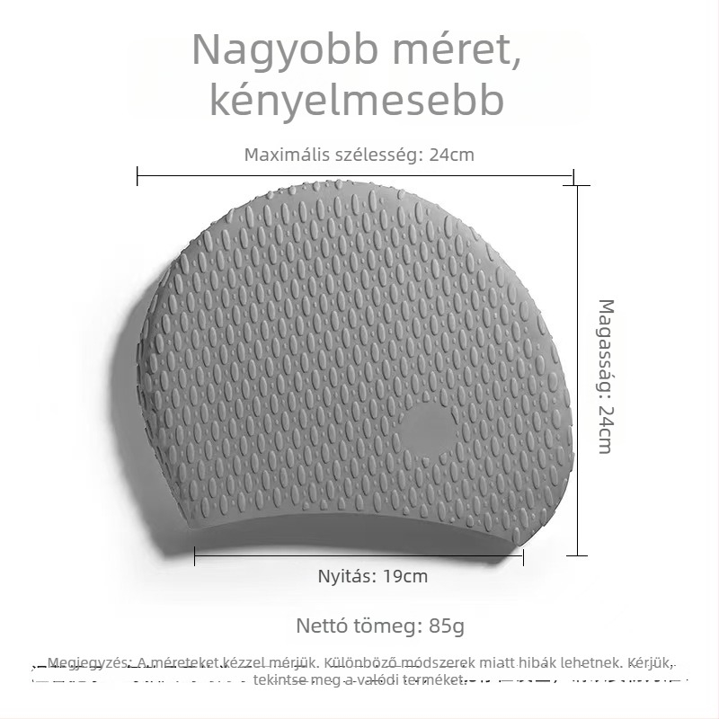 Szilikon úszósapka, vízálló, felnőtteknek, magas rugalmasságú