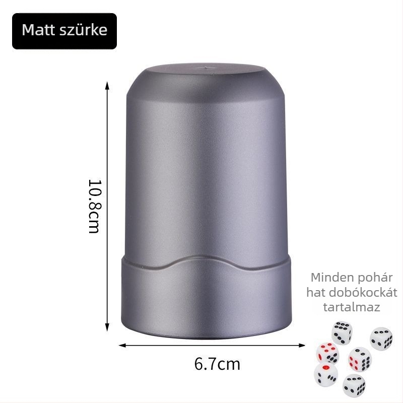 Dobókupakészlet, ívelt matt felület, 100 darab ABS pohár bárhoz/KTV-hez