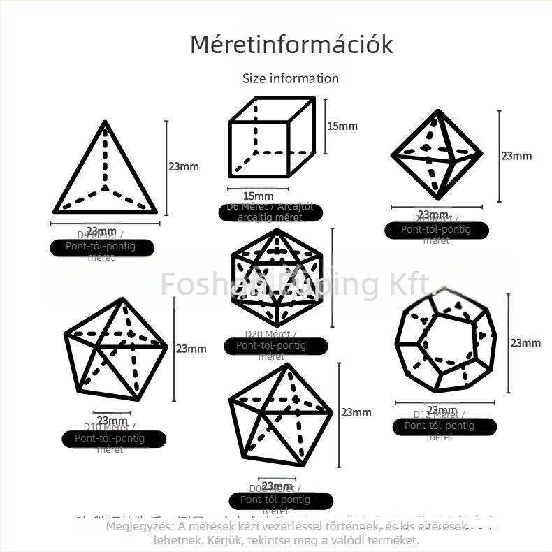 Dobókockák – szintetikus kristálykövek, derékszögű forma, tíz oldalú, testreszabható feldolgozás, licencelhető magáncímke