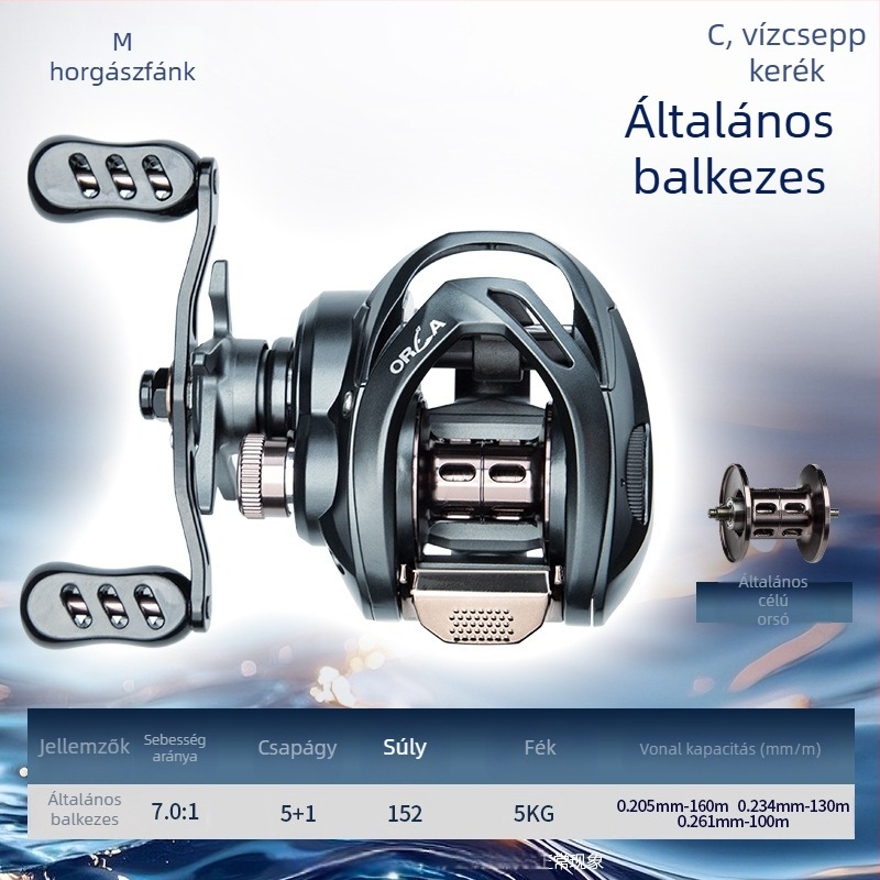 Water Drop orsó horgászathoz — ultra könnyű, általános célú, hosszú dobás