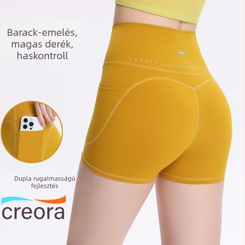 Női jóga fitness nadrág, magas derék, fenékemelés, vékony és rugalmas anyag, nylon+spandex Lycra, 2025 nyár