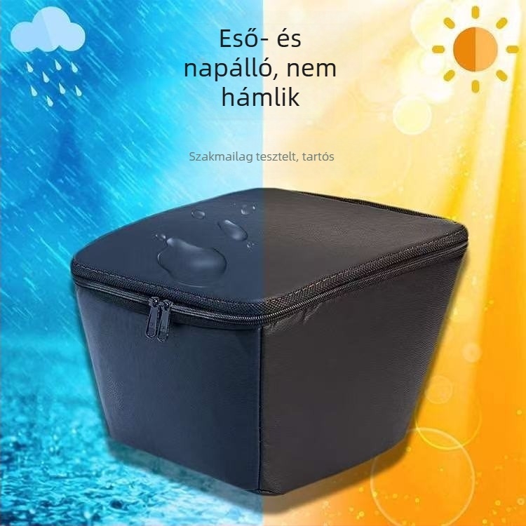 Kerékpárkosár belső tok – vízálló, műbőr, belső tároló elöl és hátul kosárhoz