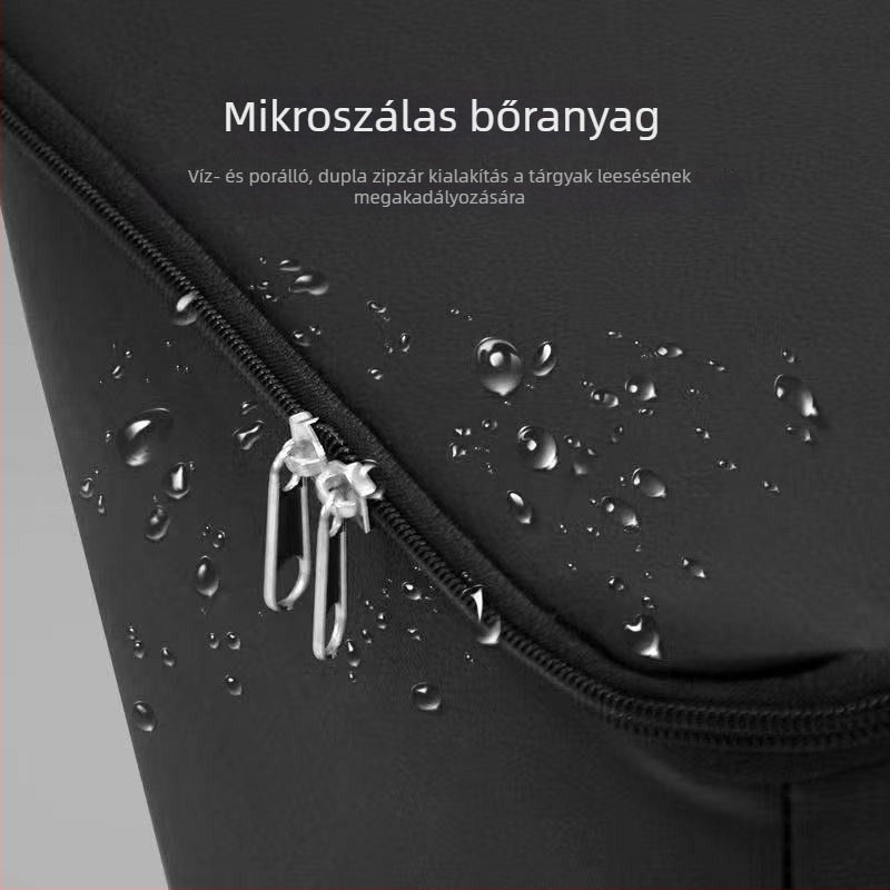 Kerékpárkosár belső tok – vízálló, műbőr, belső tároló elöl és hátul kosárhoz