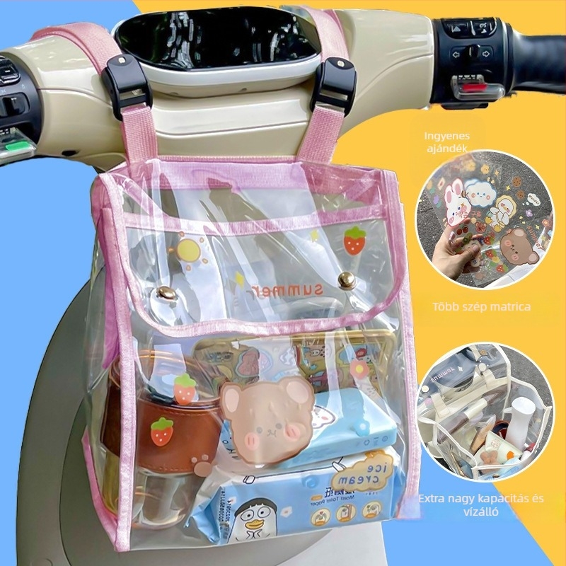 Bangling Gb-1 PVC elülső tároló táska elektromos járműhöz, nagy kapacitás