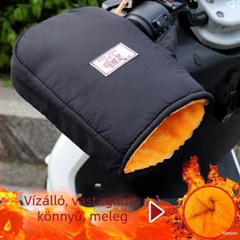 Elektromos motorkerékpár kesztyűk téli melegítéssel velúr béléssel, uniszex kerékpáros kesztyű