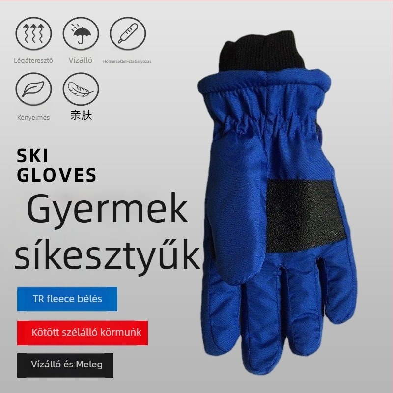 Gyerekek téli síkesztyűi, nylonból, Strong márka, melegen tartják