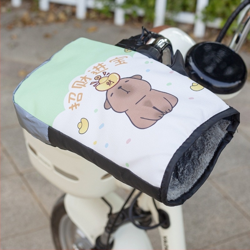 Elektromos motorkerékpár kormány téli kesztyűk (Bőr; Crown Enterprise; Felnőttek; Uniszex; Kerékpáros kesztyűk)