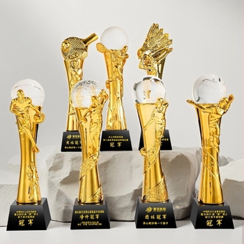 Sporttrophy – gyanta alapú díj, testreszabható logó, Shadow Crystal Fantasy Dust márka, ideális díjakhoz, céges ajándékokhoz és dekorációhoz