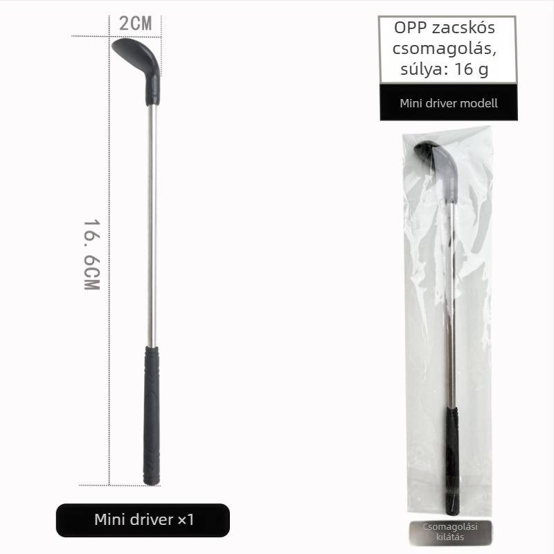 JOL golfputter | fej ötvözetű cink | rozsdamentes acél nyél | tömeg 61 g