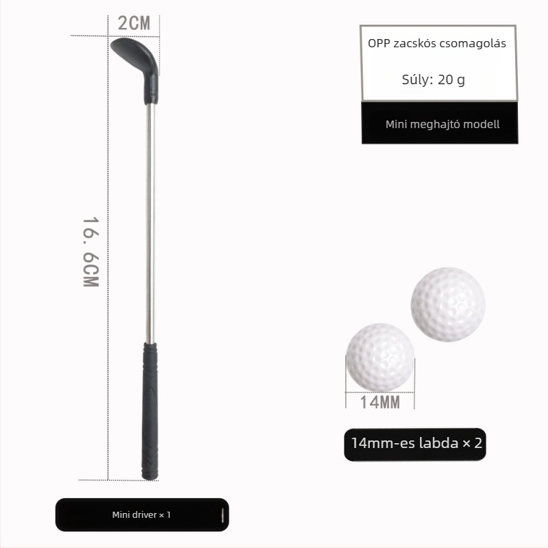 JOL golfputter | fej ötvözetű cink | rozsdamentes acél nyél | tömeg 61 g