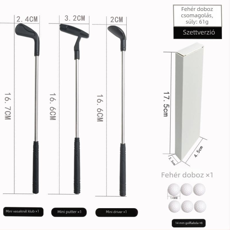 JOL golfputter | fej ötvözetű cink | rozsdamentes acél nyél | tömeg 61 g