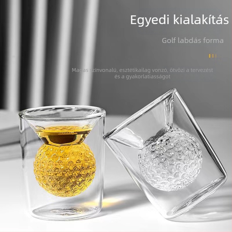 Kétoldalas bóroszilikát üvegből készült bögre fogantyúval, hőálló, kézzel égetett