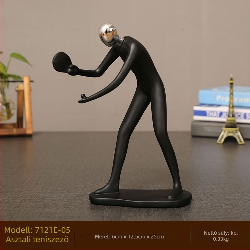 Master Gu gyanta figura – minimalist modern otthoni dekoráció a nappaliba és a dolgozószobába